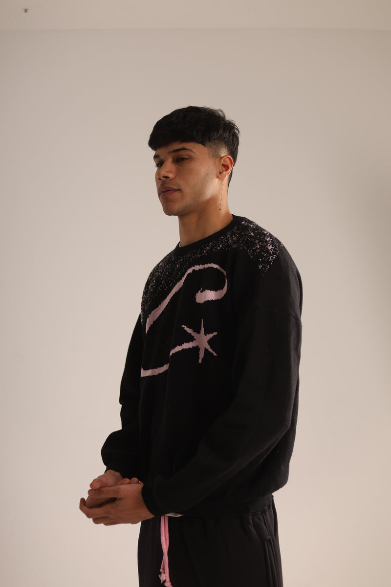 Cench Black-Pink Sweater