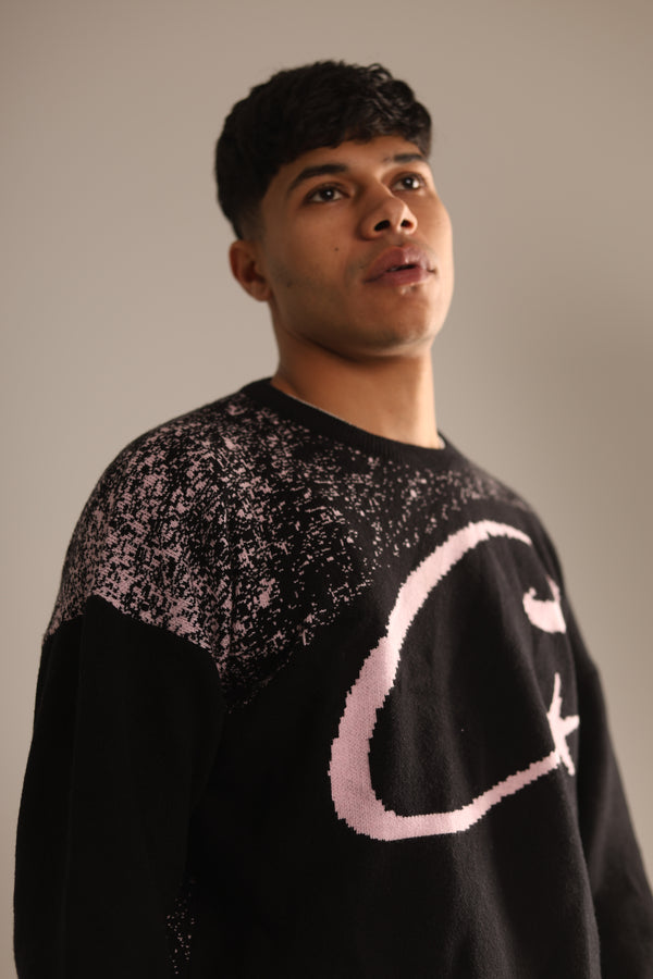 Cench Black-Pink Sweater